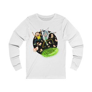 SBC Rick & Morty Long Sleeve White Tee